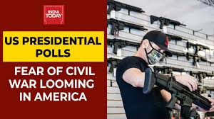 The united states constitution names the president of the united states the commander in chief of the u.s. Us Presidential Elections 2020 Fear Of Civil War Looming Large In America India Today Youtube