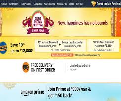 The amazon prime now service is serving amazon prime members in over 30 u.s. Amazon Great Indian Festival Begins Top Deals Of Day On Mobiles Laptops And Other Items