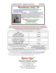 5 out of 5 stars. Monoatomic Gold Generator Kits Options And Space Age Com