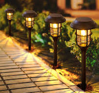 LETMY Solar Pathway Lights Outdoor, 8 Pack Bright Solar Lights Outdoor,  IP66 Waterproof Auto On/Off Solar Garden Lights Solar Powered Landscape ...