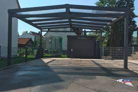 Alu Carport Der Marke Rexoport 5 12m X 5 06 M In Anthrazit Unter Diesem Aluminium Doppelcarport Lassen Sich Zwei Fahrzeuge Pergola Bausatz Alu Carport Pergola