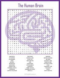 Use This Puzzle Worksheet To Introduce A Unit On The Human Brain Or As A Review Tool Everyone Likes Hunting For The Words And Human Brain Medical Coding Brain