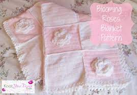 Knot Your Nana S Crochet Blooming Roses Crochet Baby Blanket
