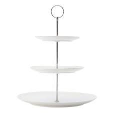 Birdcage cupcake cardboard cake stand 3 layers vintage tea party display holder. Maxwell And Williams White Basics Diamonds 3 Tier Cake Stand Yuppiechef