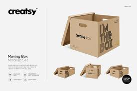 By adding your logo into those packages, they can be used as marketing tools. Moving Box Mockup Set Creative Photoshop Templates Creative Market