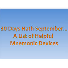 Examples Of Mnemonics Memorization Help For Students Brighthub Education