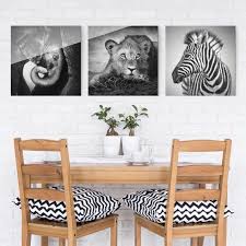 Xxl Glasbild Mehrteilig Mit Tierbaby Motiv 3 Teiliges Wandbild Mit Zebra Lowe Und Elefantenbaby Bilder Aus Gla Wohnzimmer Einrichten Glasbilder Bilderwelten