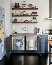 Because the original kitchen in giovanni's brooklyn studio, below, was particularly tiny—there was a instead, it became the home for a washer and dryer. 5 Clever And Stylish Ways To Conceal The Washer And Dryer