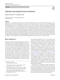 Pdf Hyperfocus The Forgotten Frontier Of Attention