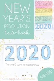 New Year S Resolution Tab Book Freebie New Years Resolution New Years Activities Newyear