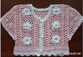 Bebekler Icin Yazlik Orgu Modelleri Tig Isi Bebek Krose Bolero Tig