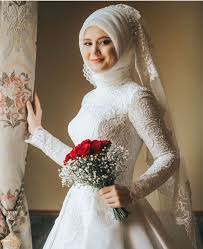 Tesettur Gelinlik Modelleri Tesettur Gelinlik Modelleri 2020 Muslim Wedding Dresses Wedding Dresses Muslimah Wedding Dress