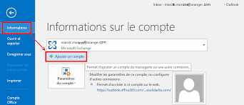 Cr?er un compte outlook 2016. Configurer Sa Messagerie Avec Outlook Coursinfo Fr