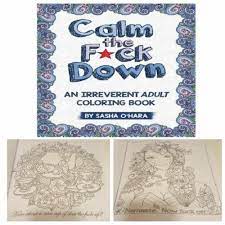 I found that there were so many great coloring books available i mostly choose coloring books with animal designs, mandalas, and various patterns but i needed something to satisfy my sarcastic side. Calm The F Ck Down Coloring Book Swear Stress Relief Relax Pattern Adult Therapy 9781522864745 Ebay