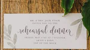 Dinner party invitation verse 3. Rehearsal Dinner Invitation Wording Etiquette And Examples