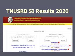 The board had release the recruitment notification for. Tnusrb Si Results 2020 Tnusrb Results Download Sub Inspector Merit Cutoff Open Dept List Of Eligible Candidates