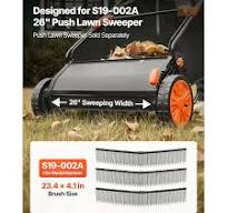 VEVOR 3 Packs Lawn Sweeper Brush Replacement Compatible with ...