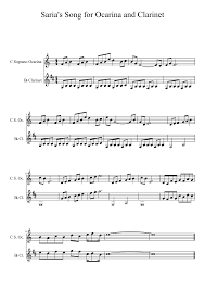 Combination of live kazooing and beatboxing creating sarias song. Saria S Song For Ocarina And Clarinet Sheet Music For Clarinet Solo Musescore Com
