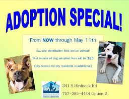 Our centers feature adoptable pets from local animal welfare groups. Look An Awesome Adoption Special For Virginia Beach Animal Care And Adoption Center Facebook