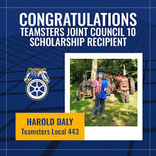 TEAMSTERS JOINT COUNCIL 10 SCHOLARSHIP SPOTLIGHT Congratulations to Harold  Daly, recipient of a 2024 Teamsters Joint Council 10 New England  Scholarship. Harold is a student at @WyoTech and his father, William Daly,