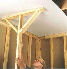 Let's assume that the ceilings are a reasonable height…and you can. Deadman Brace Drywall Lift Drywall Drywall Installation