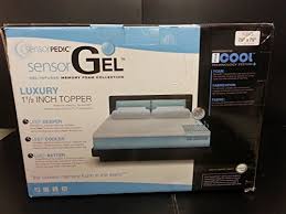 Sensorpedic Sensorgel White 1 5 Inch King Mattress Topper King Mattress Mattress Topper Mattress