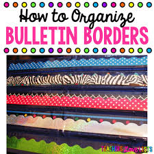 I use staples to attach the pieces just like any other bulletin board. Bulletin Board Borders Storage Ideas Teachers Love Lists