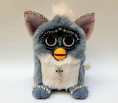 Custom Furby 1998 Model 70 800 Blue Elephant Jewelled Ooak Art Piece Not Working Tiger In 2020 Furby Vintage Toys Art Pieces