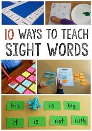 Learn english with amusing language activities. 10 Simple Sight Word Activities The Measured Mom Sight Words Kindergarten Sight Word Activities Teaching Sight Words