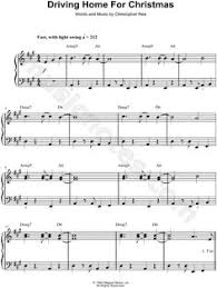 Print And Download Sheet Music For Driving Home For Christmas By Chris Rea Sheet Music Arranged F Driving Home For Christmas Christmas Sheet Music Sheet Music