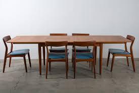 Mid century modern teak dining table and chairs. Mid Century Modern Butterfly Leaf Teak Dining Table Mid Century Modern Finds