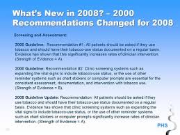 45 whats new in 2008 2000 recommendations changed for