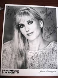 Janice Pennington 8X10 B&W Signed Photo/Price is Right