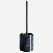 The toilet brush is an essential accessory that must be in your bathroom, next to the toilet. Kamelia Marble Toilet Brush Black Habitat