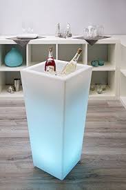 Wieder Erhaltlich Tolle Geschenkidee Grosser Led Sektkuhler Eckig Weinkuhler Edler Blickfang Bei Jeder Party Feier Jubilaum Beleuchteter Led Blumen Sektkuhler Flaschenkuhler Weinflaschenregal