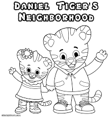 In coloring it, you should pay attention to the real cartoon in the film. Daniel Tiger Coloring Page Daniel Tiger Daniel Tiger Birthday Daniel Tiger Party