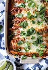 Cheesy Pork Enchiladas With 10 Minute Smoky Enchilada Sauce How Sweet Eats Recipe Pork Enchiladas Enchilada Sauce Pork