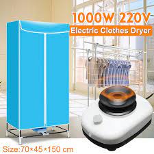 Even more, it requires zero of the energy used by a traditional dryer, which means lower overall costs when it comes to monthly energy bills. Portable Electric Clothes Drying Machine Fast Dryer Folding Wardrobe Dryer Rack Host Household Accessories 1000w 220v Wish