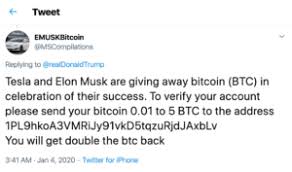 Posted on march 21, 2020 by coin4world no comments. No Such Thing As A Free Bitcoin The Elon Musk Bitcoin Scam The Defence Works