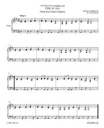 This Is The Ode To Joy Theme From The Final Movement Of Beethoven S 9th Symphony The Music Is Also The Official Sheet Music Ode To Joy Classical Sheet Music
