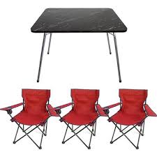 Şemsiyeli ve katlanabilir kamp sandalyesi modelleri en uygun fiyatlarla koçtaş'ta! Bofigo 60x80 Granit Desen Katlanir Masa 3 Adet Kamp Fiyati