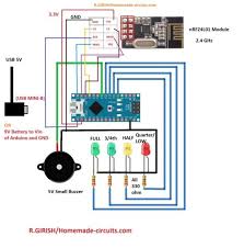 Ultrasonic Water Level Receiver Controller Schematic Arduino Circuit Projects Electronic Circuit Projects