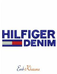 Hilfigere Denim Logos Embroidery Design In 2020 Embroidery Logo Embroidery Designs Logos