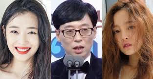 Known as grasshopper married to na kyung eun. Yoo Jae Suk Includes Sulli And Goo Hara In Aceptance Speech At The Sbs Entertainment Awards Kpopstarz
