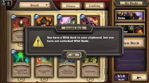 Access to the classic format will be granted when you unlock access to wild, . Blizzard Paywalling Wild Mode There Is No Way For New Players To Unlock Wild Unless They Buy Wild Packs Hearthstone