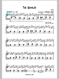 The Gambler By Fun I Love This Song Sheet Music Piano Sheet Music Love Songs