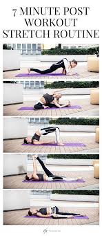 7 Minute Post Workout Stretch Routine Theflexiblechef Post Workout Stretches Easy Yoga Workouts Stretch Routine