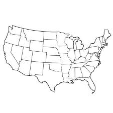 Map of usa states unlabeled. Pin On My Saves