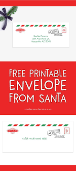 Here is a free christmas printable letter & envelope ready to go straight to the north pole. Free Printable Envelopes From Santa Claus Free Resume Templates