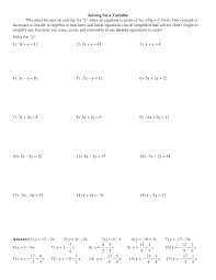 How to solve exponential equations using logarithms in our previous lesson, you learned how to solve exponential equations without logarithms. Https Www Fusd Net Site Handlers Filedownload Ashx Moduleinstanceid 12431 Dataid 15571 Filename Solvingvariabley 20practice Pdf